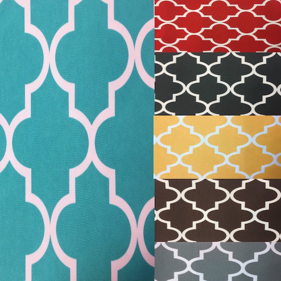 Moroccan Print Indoor Outdoor 100% Waterproof Upholstery Drapery