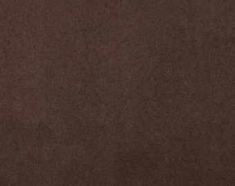 Chocolate Brown Polyester micro faux suede upholstery fabric by the yard 60" Wide