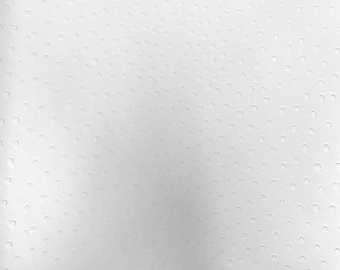 White Saratoga Ostrich Faux Leather Upholstery Crafting Vinyl Fabric - Sold By The Yard - 54"