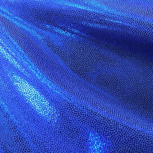 Royal Blue Mystique Sparkle Spandex 4 Way Stretch Fabric - BTY - 60"