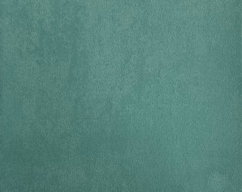 Mint Blue Stretch Suede Fabric – Foam Backed Upholstery, 58" Wide