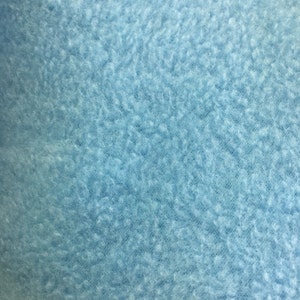 Baby Blue Solid Polar Fleece Anti-Pill Lining Apparel Fabric - Sold By The Yard - 60&quot;