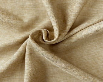 Light Gold Faux Burlap Linen Fabric - Home Decor, 58" Wide