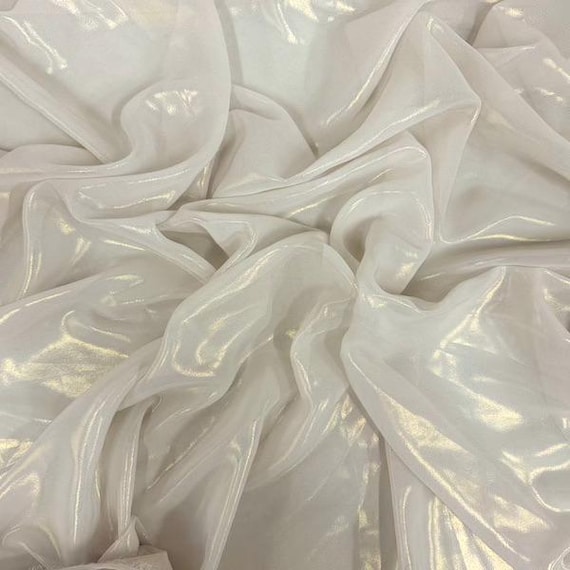 Metallic Liquid Reflective Foil Apparel Costume Chiffon Fabric - Sold By The Yard