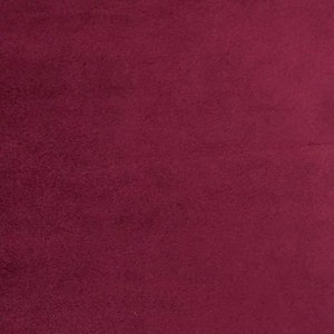 Burgundy Red Smooth Minky Cuddle Faux Fur Fabric - Sold By The Yard - 60&quot;