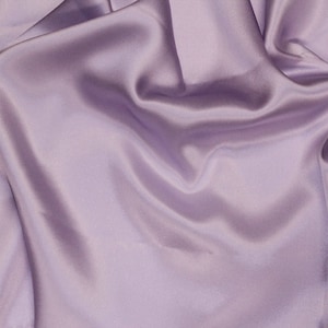 Lavender Purple 100% Silk Charmeuse Apparel Home Decor Fabric - Sold By The Yard - 45&quot;