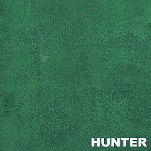 Hunter Green Polyester micro faux suede upholstery fabric by the yard 60&quot; Wide