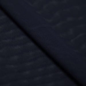 Navy Blue Power Mesh Nylon Spandex Apparel Fabric - Sold By The Yard - 60"