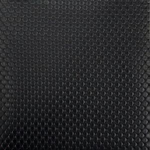 Black Honeycomb Embossed Marine Upholstery Crafting Vinyl Fabric - Sold By The Yard
