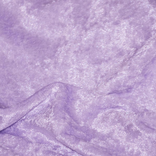 Lavender Panne Crush Velvet Backdrop Apparel Stretch Fabric - By The Yard - 60"
