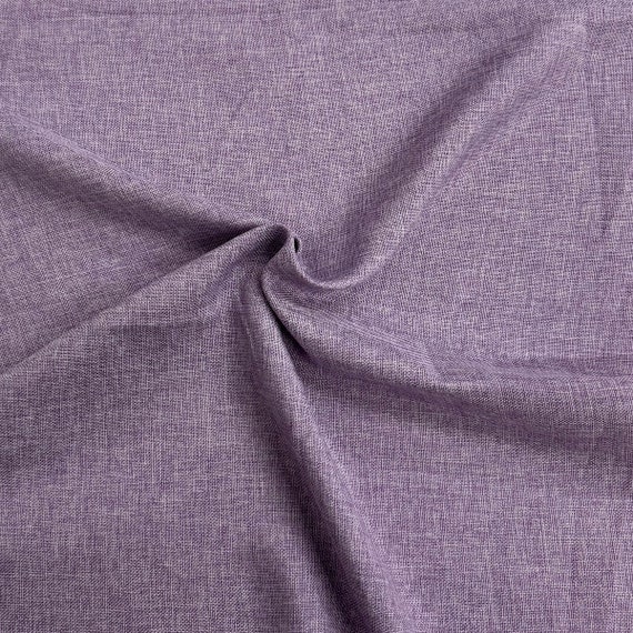 Lavender Purple Faux Burlap Fabric – Vintage Style Home Decor, 58" Wide