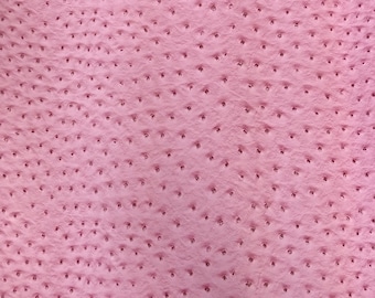 Bubble Gum Pink Ostrich Faux Leather Upholstery Fabric - 54" Wide