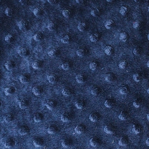 Navy Minky Dot Cuddle Fabric - Sold By The Yard - 58&quot;/ 60&quot;