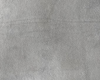Gray Luxury Stretch Suede Foam Backed Automotive Upholstery Fabric - Sold By The Yard - 58"