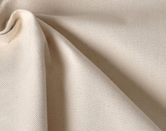 Natural Cotton Duck Canvas Fabric - Sold By The Yard 10 oz