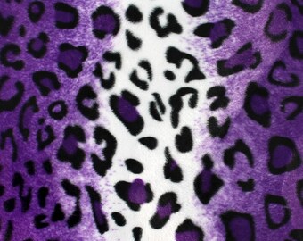 Purple Leopard Velboa Faux Fur - Sold By The Yard - 58"/60"