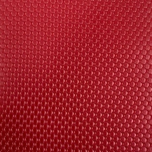 Red Honeycomb Embossed Marine Upholstery Crafting Vinyl Fabric - Sold By The Yard