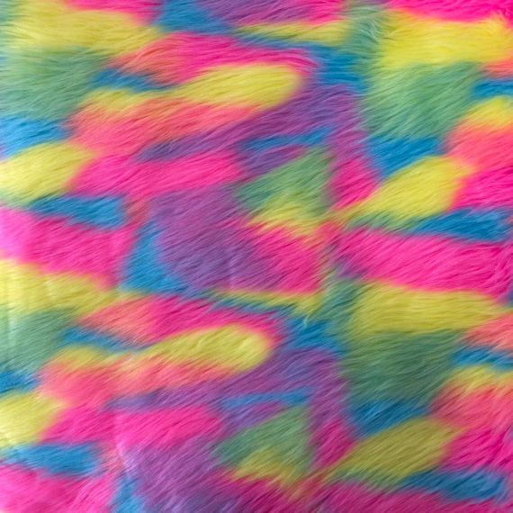 Hot Pink 60 Wide Shaggy faux Fur Fabric BY THE YARD Upholstery drapery