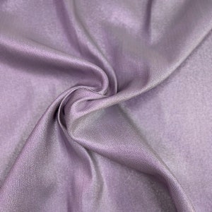 Lavender | Silver Iridescent Glitter Lurex Faux Satin Apparel Decor Fabric - Sold By The Yard - 58&quot;
