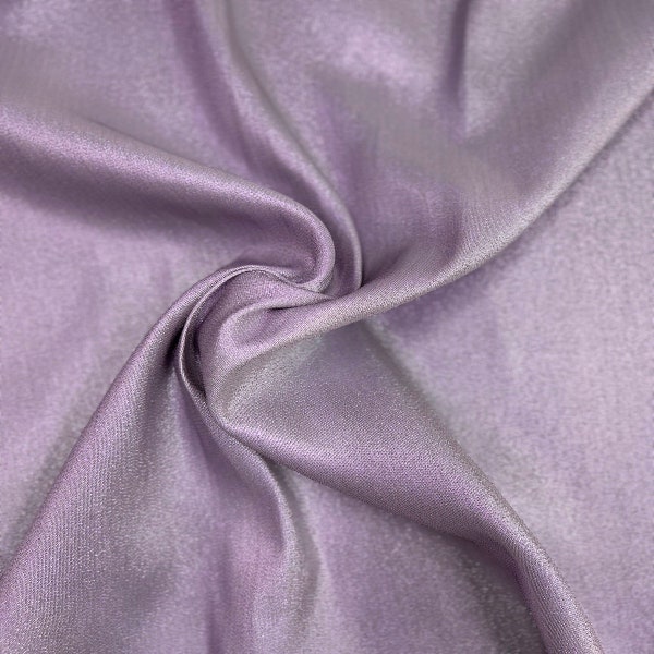 Lavender | Silver Iridescent Glitter Lurex Faux Satin Apparel Decor Fabric - Sold By The Yard - 58"