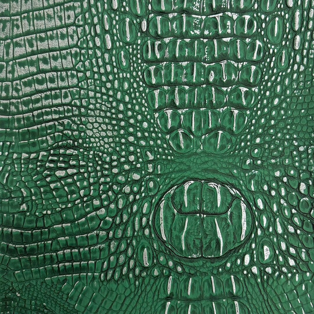 White Marine Gator Vinyl Upholstery Fabric - 3D Embossed, Sold By The Yard (46-60" Wide)