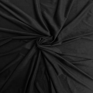 Black Stretch Faux Suede Apparel Garment Fabric - Sold By The Yard - 60&quot;