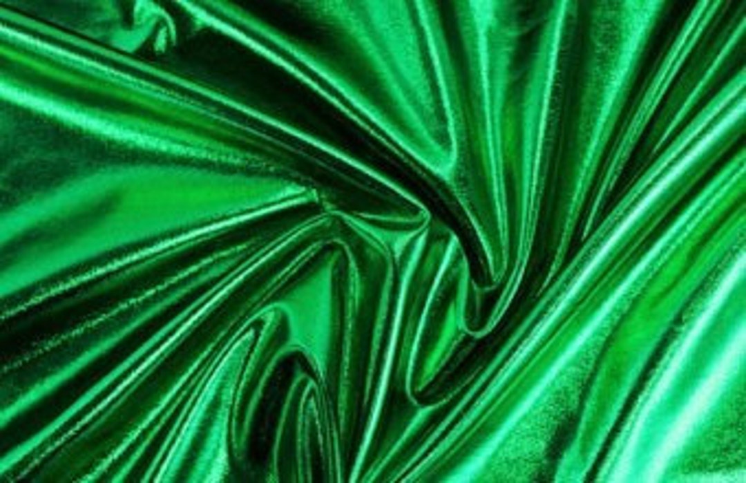 Spandex METALLIC Green Fabric / 60 Wide / Sold by the Yard Etsy