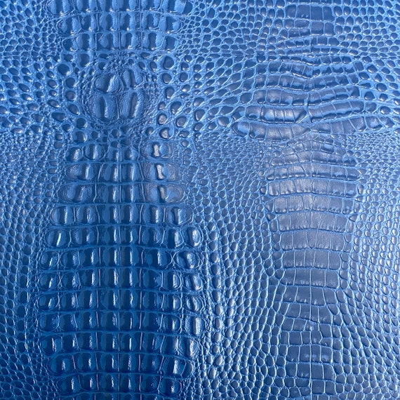 Royal Blue Marine Gator Upholstery Crafting Outdoor Vinyl Fabric - Sold By The Yard - 54"