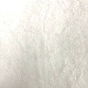White Rabbit Soft Cuddle Faux Fur Fabric - Sold By The Yard - 60&quot;