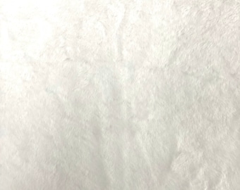 White Rabbit Soft Cuddle Faux Fur Fabric - Sold By The Yard - 60"