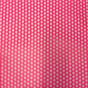 Neon Pink Crochet Fishnet Netting Spandex Apparel Costume Fabric - Sold By The Yard - 52&quot;