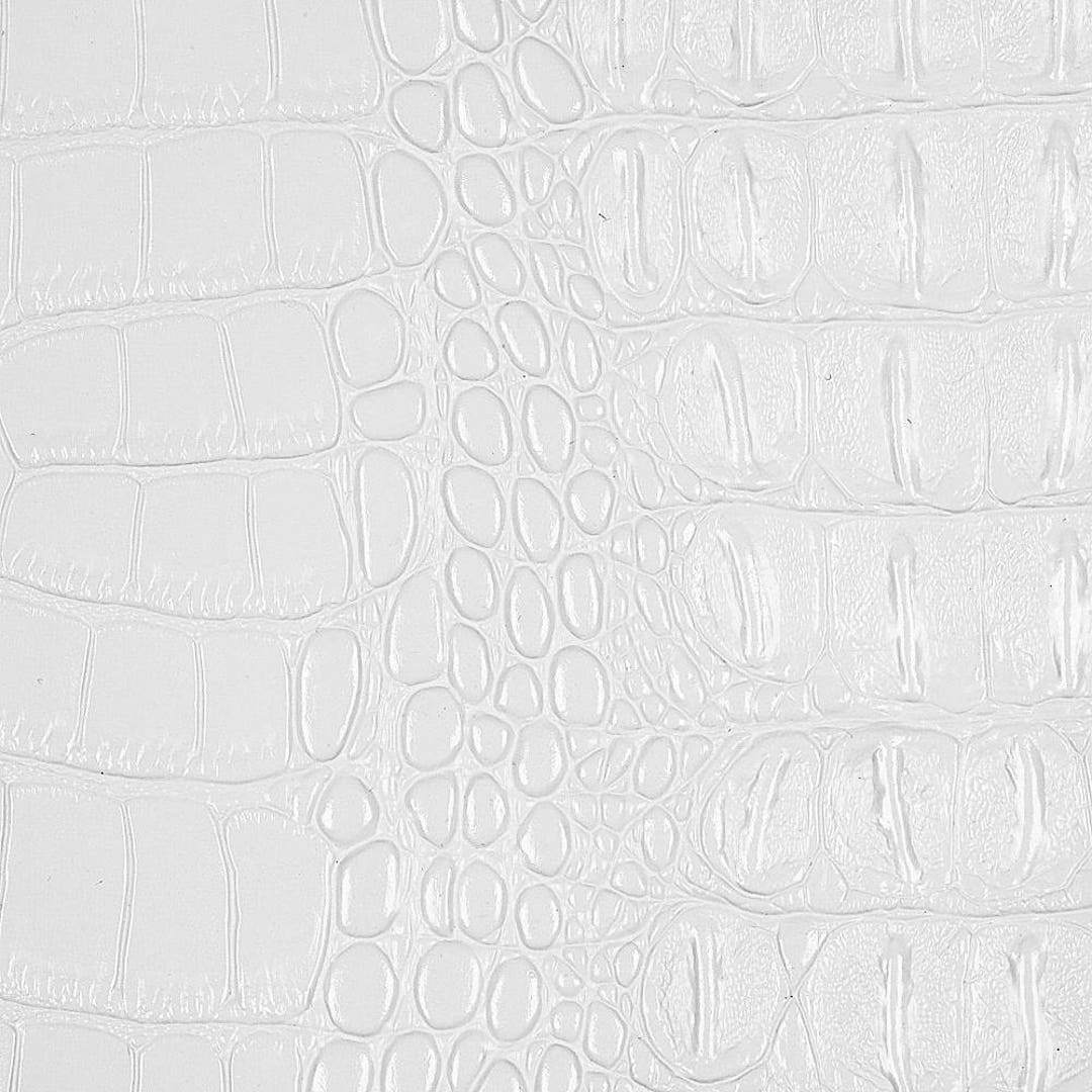 White Metallic Gator Upholstery Vinyl Fabric Sold by the - Etsy