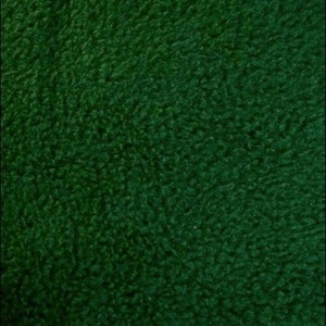 Hunter Green Solid Polar Fleece Anti-Pill Lining Apparel Fabric - Sold By The Yard - 60&quot;