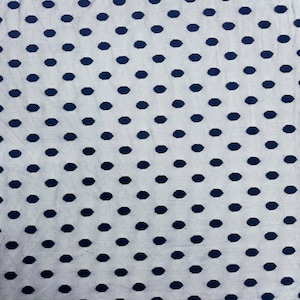 Navy Blue Flocked Polka Dot Stretch Mesh Apparel Fabric - Sold By The Yard - 58&quot;