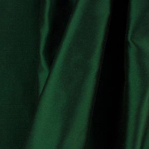 Hunter Green Solid Taffeta Lining Fabric -  Sold By The Yard 58"/60"
