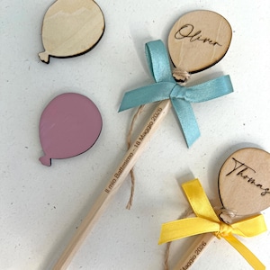 Matita Personalizzata con Incisione e Tag Palloncino Balloon