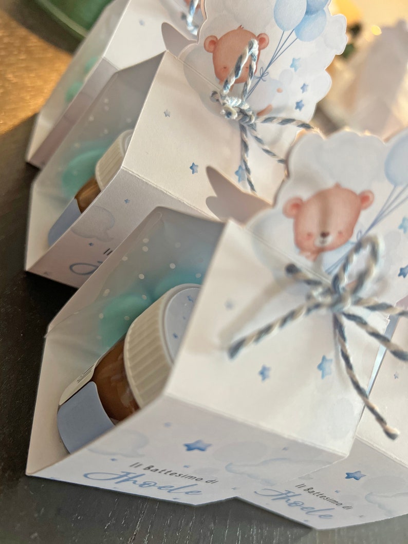 Personalized Boxes With Nutella, Honey or Jam Wedding Favor or Baptism