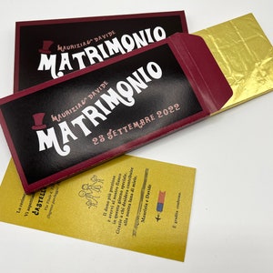 Partecipazioni inviti matrimonio - Tema FABRICA DI CIOCCOLATO - Wedding invitation Chocolate