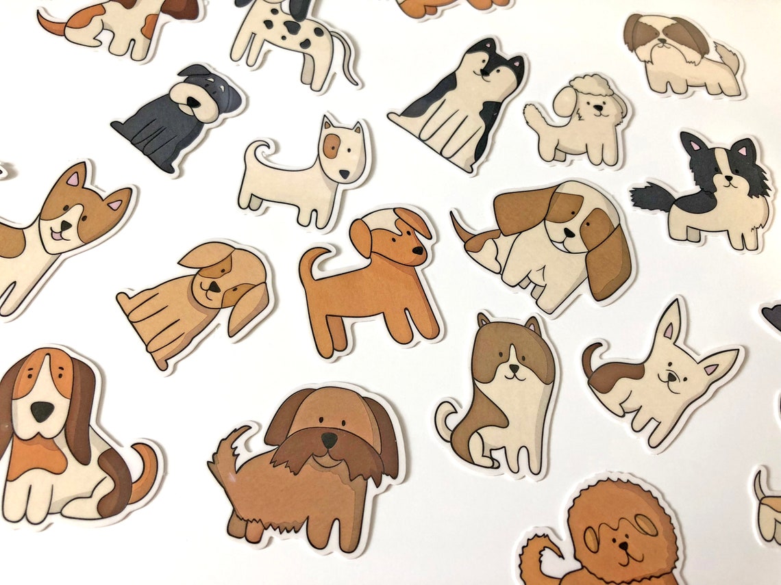 Kids Temporary Tattoos DOGS Dog Animal Tattoos Kids Party Etsy