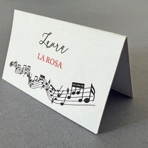Segnaposto per matrimonio - tema MUSICA