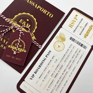 Hochzeitseinladungen REISEPASS - Hochzeitskarten mit Reisemotiv - Hochzeitskarten mit Reisemotiv - Reisepass