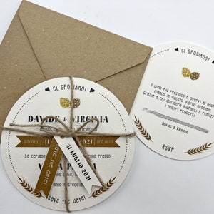 Partecipazioni inviti matrimonio BIRRA - Matrimonio tema Birra - Wedding invitation Beer theme - Sottobicchieri birra