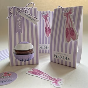Nutella personalizzata, con scatola - Bomboniera o gadget battesimo - NUTELLA 25 gr