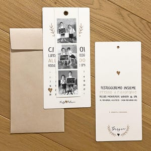 Partecipazioni inviti matrimonio - Mamma e papà si sposano - Wedding invitation Mum and Dad are getting married - Inviti personalizzati