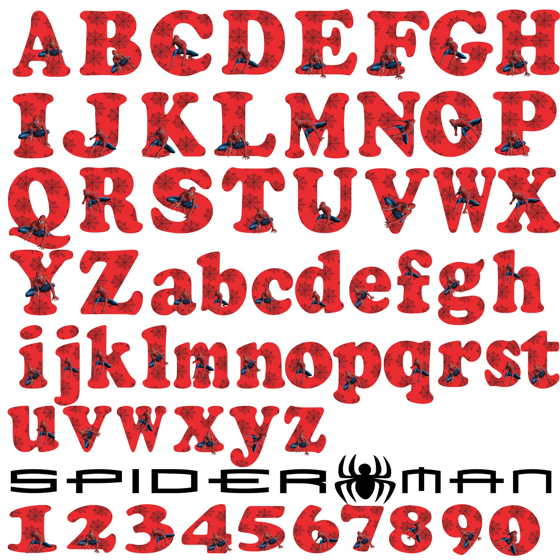 spiderman-alphabet-printable