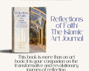 Islamic Art Journal, Reflections of Faith, Muslim Journal, Quran Journal, Islamic Journal, Muslim gift, Islamic gift, Ramadan gift, Eid gift