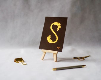 S - Salie - Koper AlpHERBet A6 Print