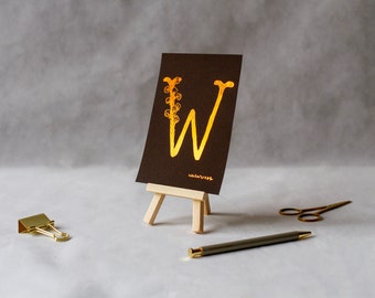 W - Waterkers - Koper AlpHERBet A6 Print