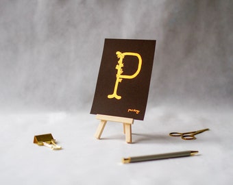 P - Parsley - Copper AlpHERBet A6 Print