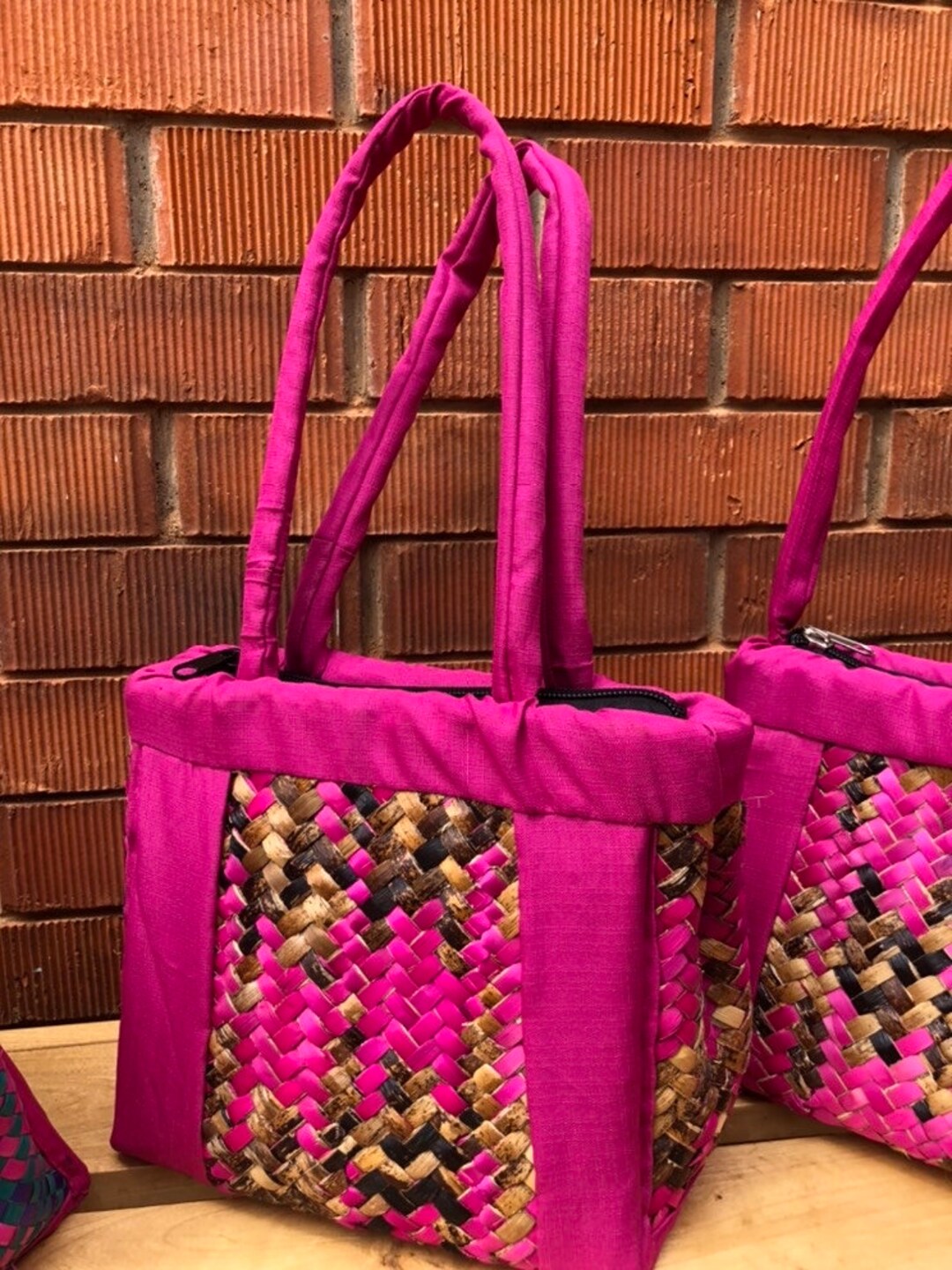 Colourful Banana Fibre Handbag Etsy UK